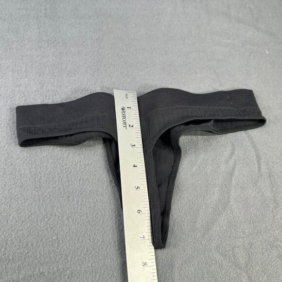 Steve Madden Women's Size Medium Panty Thong Seamless Ribbed Black NWOT - Picture 6 of 6